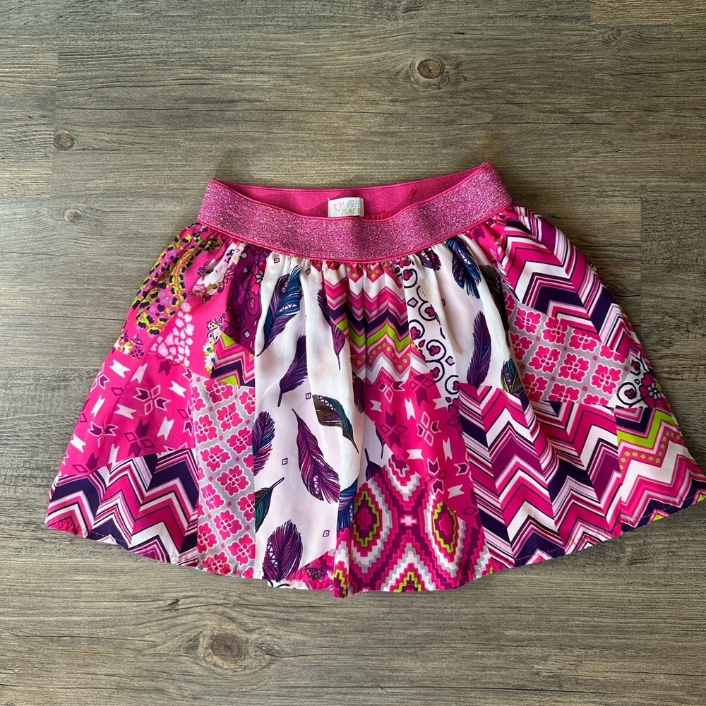 Pink Patterned Skirt